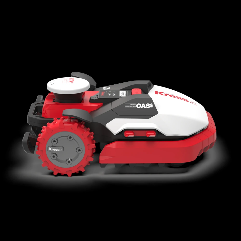 Tondeuse robotisée Kress RTKⁿ de 28 000 m² avec OAS