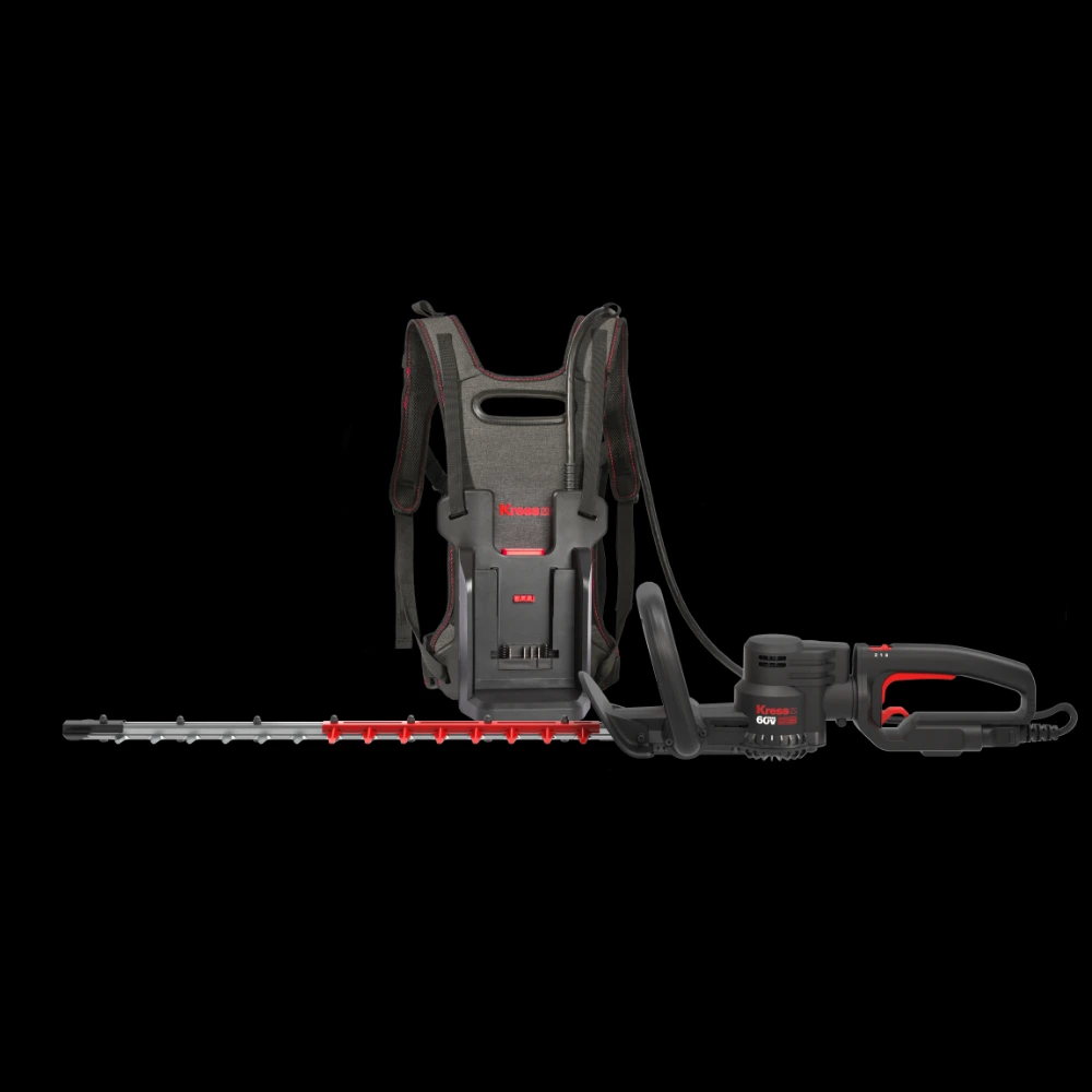 [KG260E.9] Taille-haie à dos à batterie et sans balais Kress 60 V 67 cm